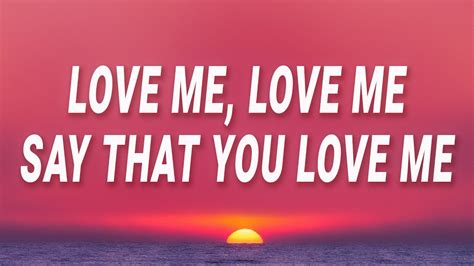 love me love me say that you love me|lovefool lyrics meaning.